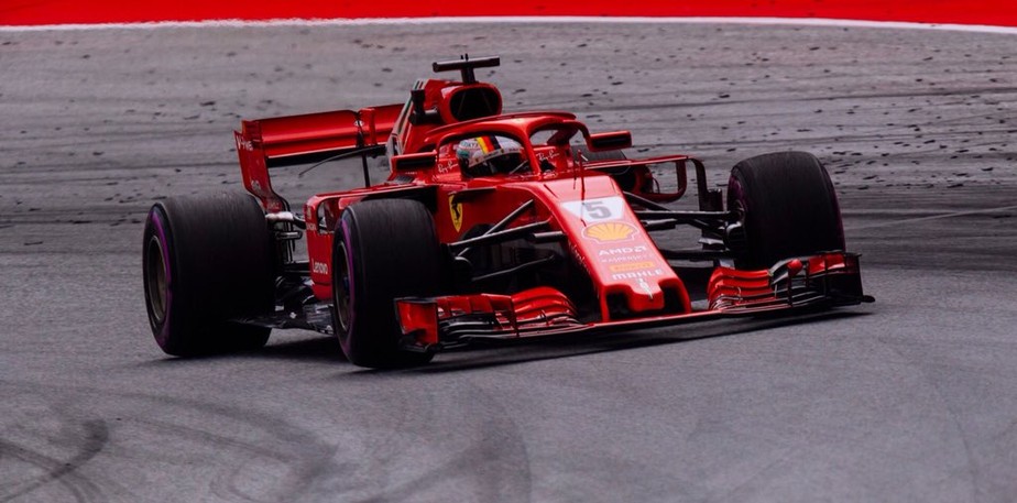 Ferrari volta a reagir num sÃ¡bado, e Vettel quebra recorde no 3Âº treino na Ãustria
