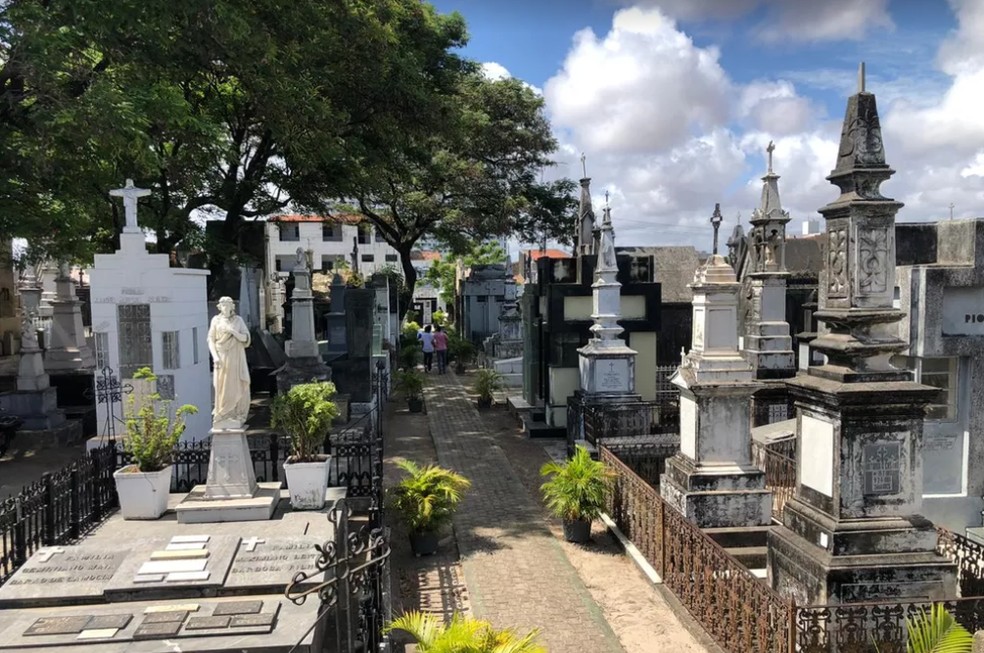 Cemitério São João Batista, no Centro de Fortaleza. — Foto: Marina Alves/Sistema Verdes Mares