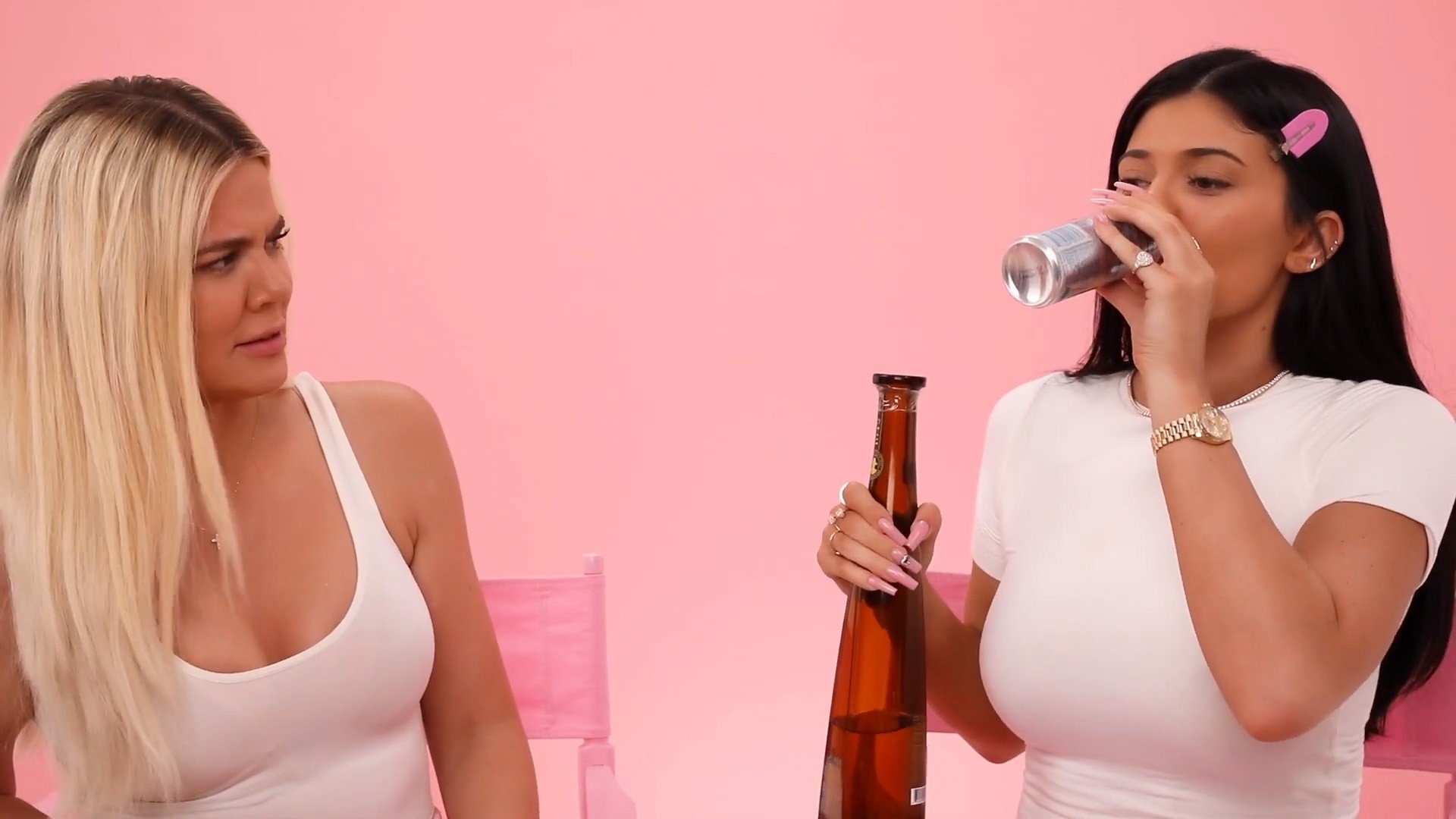 Khloé Kardashian e Kylie Jenner (Foto: Reprodução)