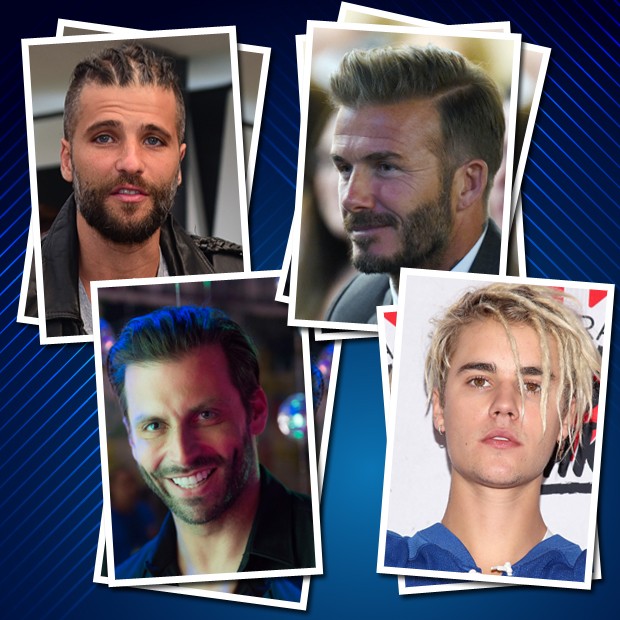 Bruno Gagliasso, David Beckham, Henri Castelli e Justin Bieber (Foto: Arte: Andressa Xavier)