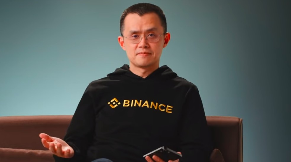 Changpeng Zhao, CEO da corretora de criptomoedas Binance, entra pra lista dos mais ricos do mundo — Foto: Reprodução/YouTube Binance