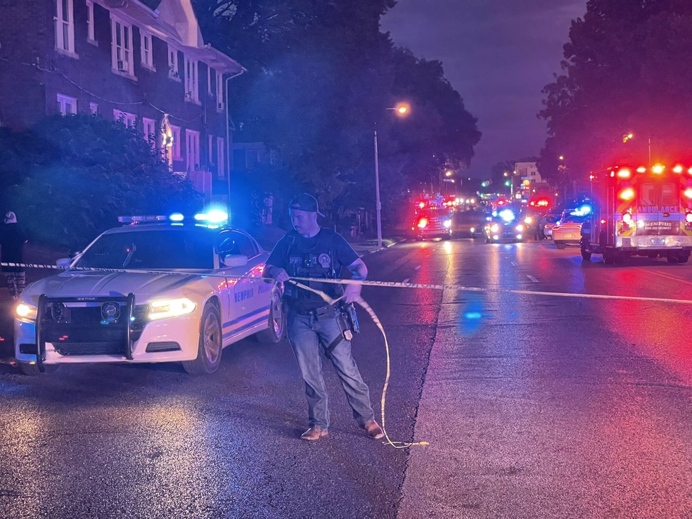 Homem atira em pessoas enquanto dirige em Memphis, nos Estados Unidos — Foto: Reprodução Twitter/MemphoNewsLady