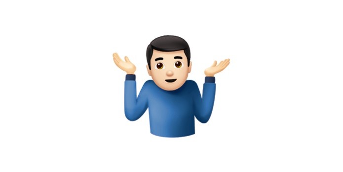 Emoji dar de ombros pode ser lançado no iOS 10.2