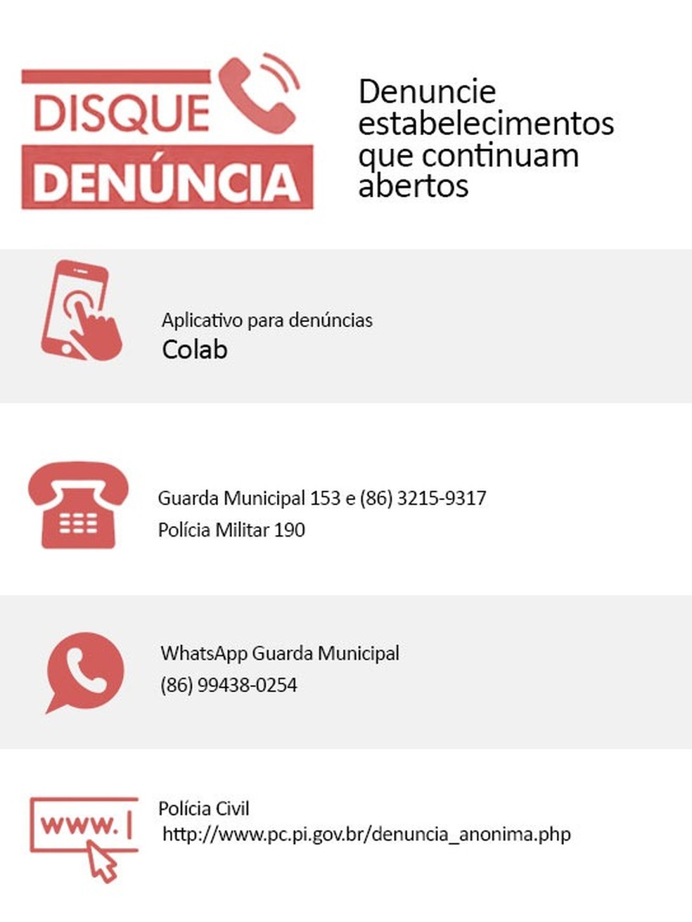Disque Denúncia — Foto: Adelmo Paixão/ G1 PI