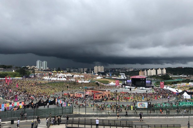 Lollapalooza está suspenso por mau tempo (Foto: FOTO: Felipe Blumen)