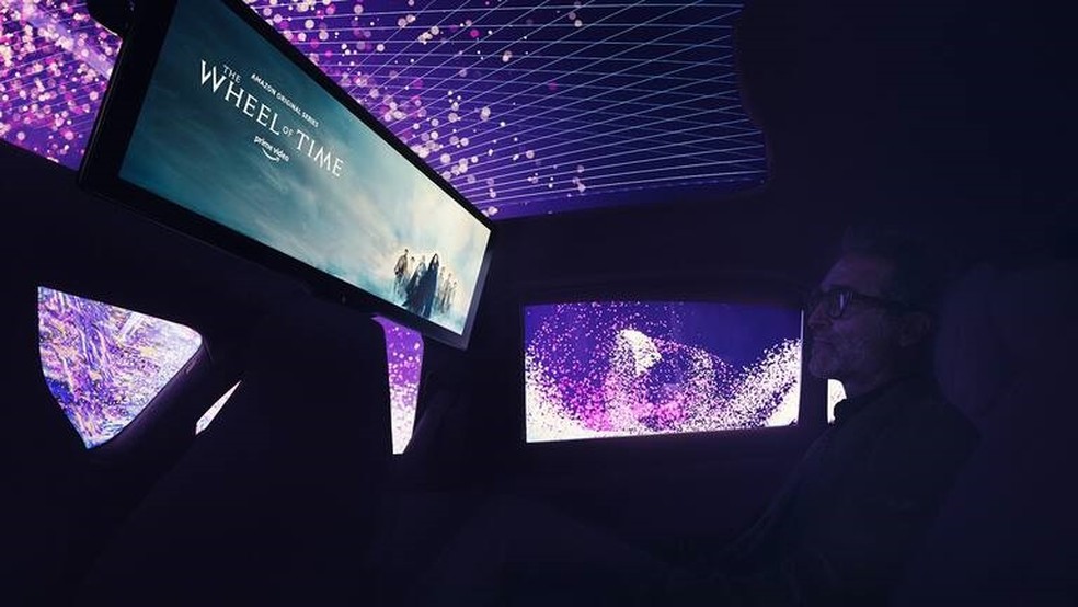 BMW Teathre Screen promete levar experiência de cinema para os carros da marca — Foto: Divulgação/BMW
