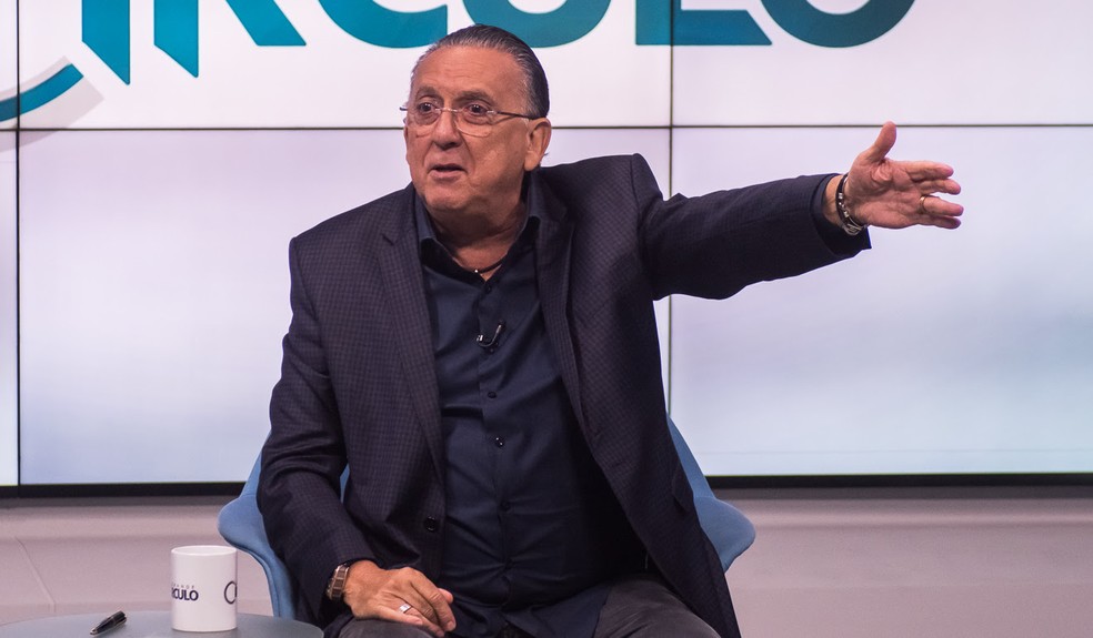 Galvão Bueno acordou bem disposto em hospital em Lima — Foto: Bob Paulino