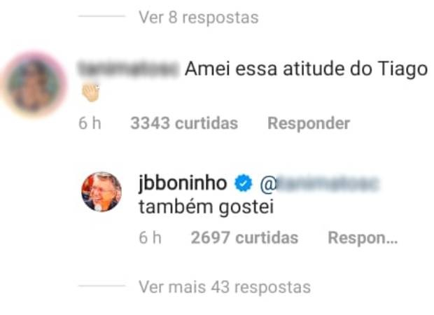 Boninho conversa com seguidores (Foto: Reprodução/Instagram)