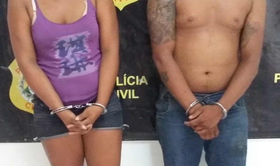 Homem e mãe da criança foram presos por estupro de vulnerável — Foto: Divulgação/Polícia Civil