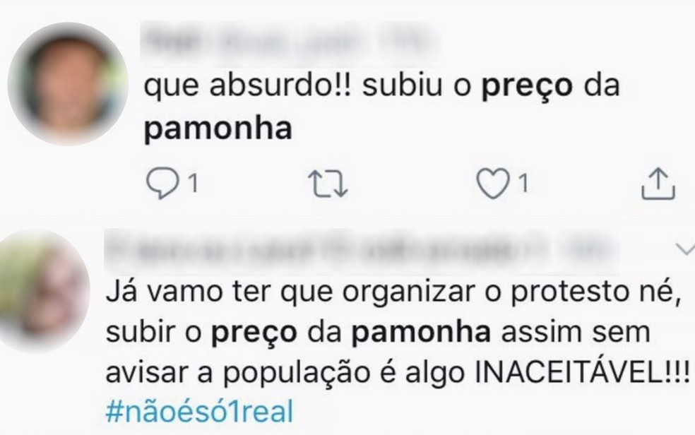 Alta da milho deixa pamonha mais cara em Goiás e gera protestos e memes na internet — Foto: Reprodução/TV Anhanguera 
