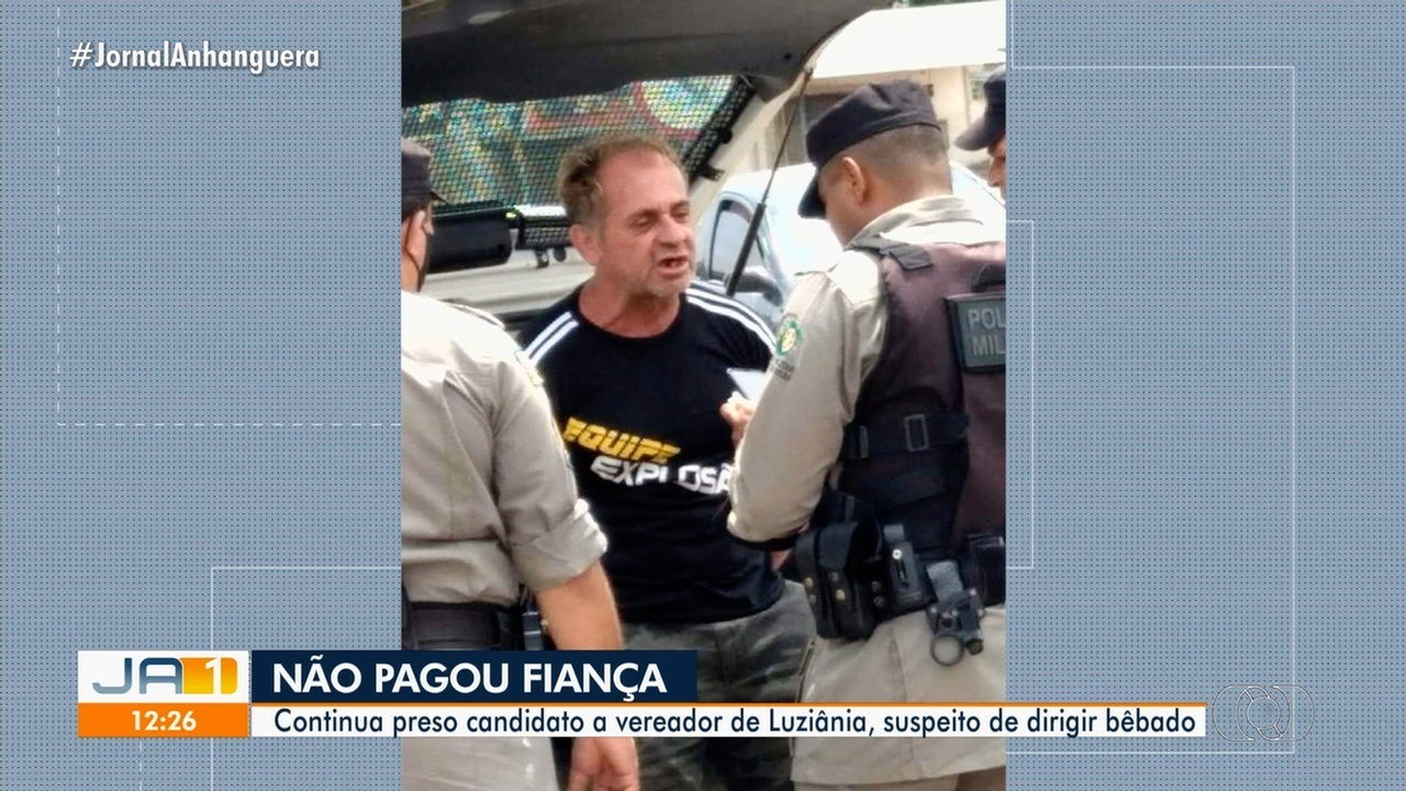 Candidato a vereador de Luziânia é preso suspeito de dirigir bêbado