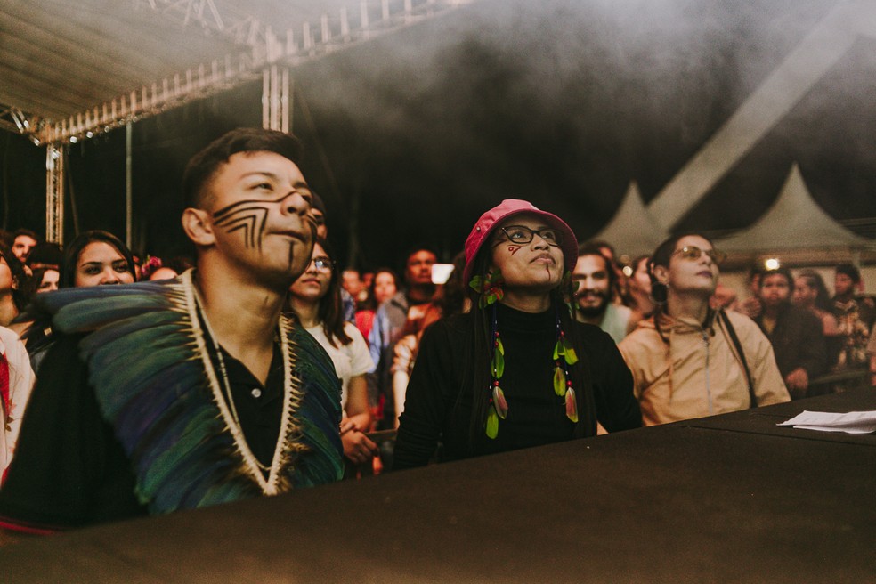 O show foi cheio de referências e vivências. — Foto: Muriel Xavier/ Reprodução