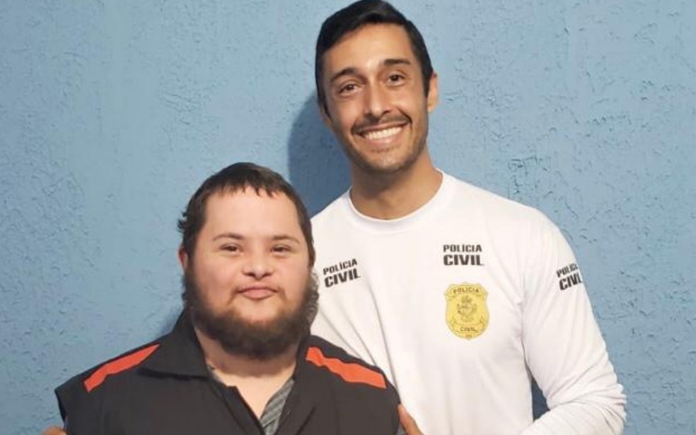 Lucas Tadeu de Morais e Manoel Vanderic em Anápolis — Foto: Reprodução/Arquivo pessoal