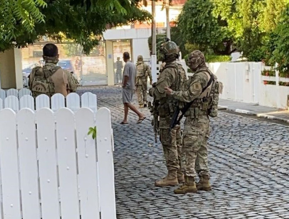 Opera&ccedil;&atilde;o da PF para desarticular organiza&ccedil;&atilde;o de tr&aacute;fico internacional de droga &eacute; realizada na Bahia e Goi&aacute;s. &mdash; Foto: PF / Divulga&ccedil;&atilde;o