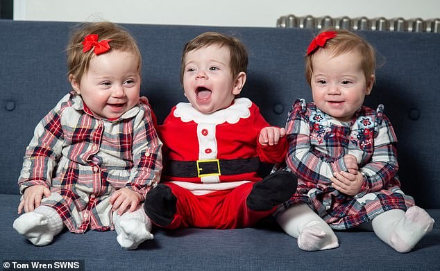 Os pequenos Brooke, Isabel and Beau (Foto: Reprodução/ Daily Mail)