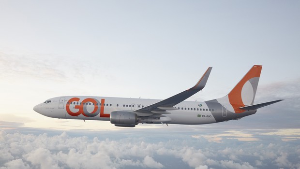 Aeronave GOL - Novo Logo  (Foto: Divulgação Gol)