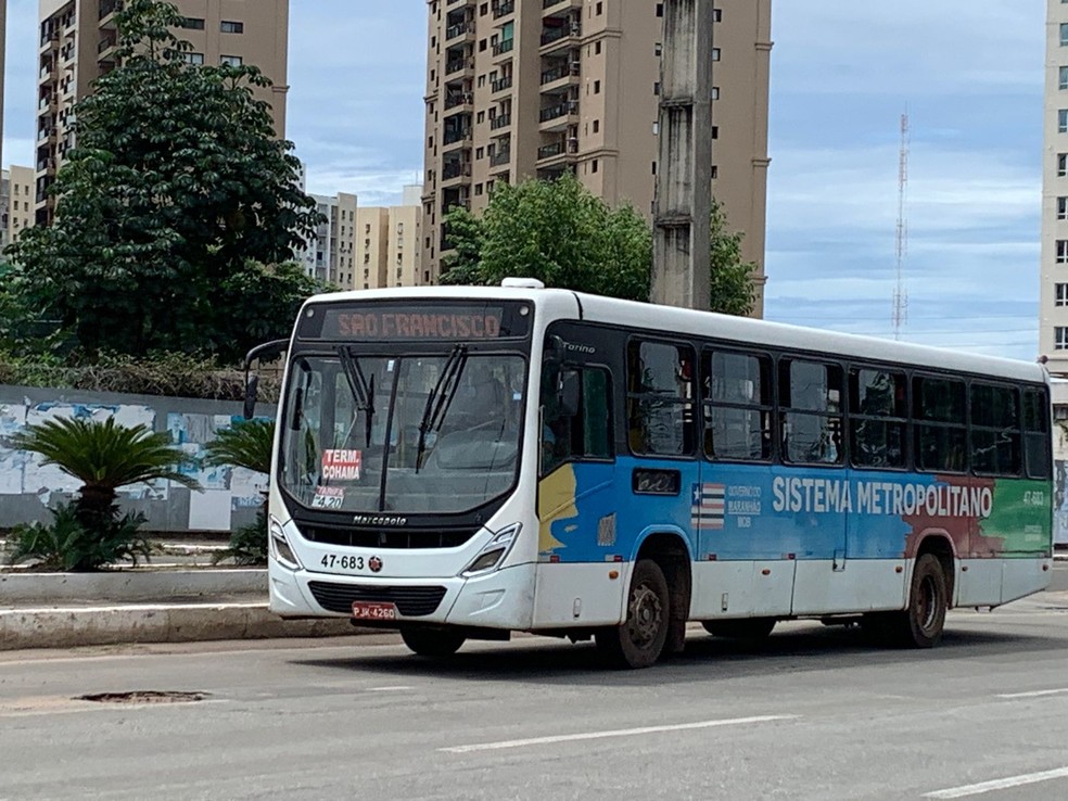 As linhas que voltaram a circular na Região Metropolitana da capital correspondem a 30% da frota total de ônibus na Grande Ilha. — Foto: Paulo Soares/Grupo Mirante