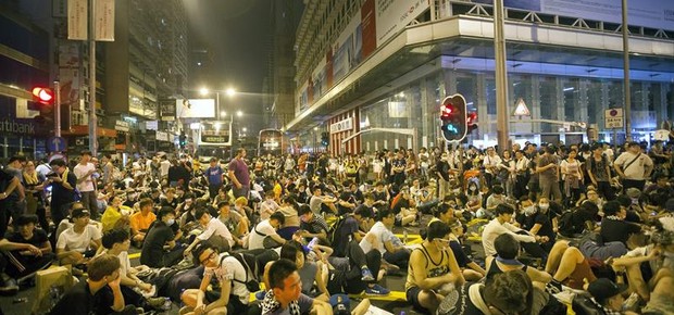 Protestos em Hong Kong  (Foto: Agência EFE)