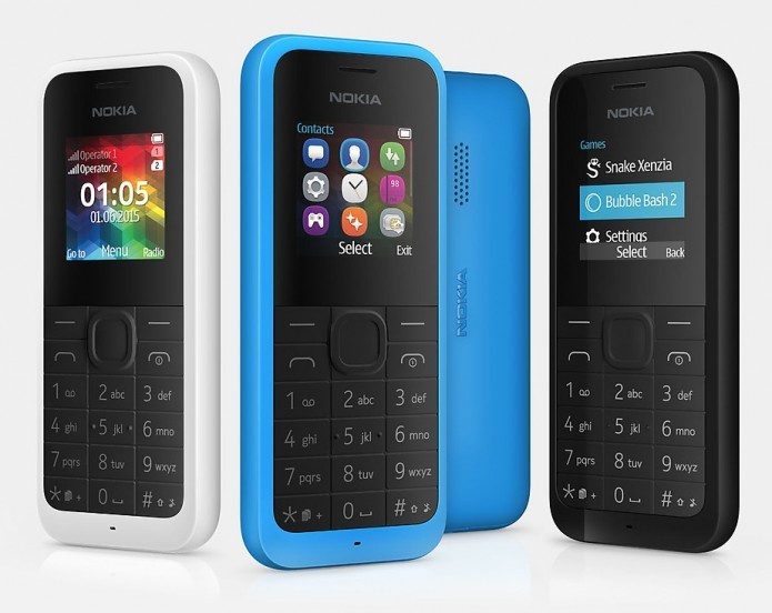 O novo Nokia 105 da Microsoft se destaca pela bateria de 800 mAh, que pode durar até 35 dias (Foto:Divulgação/Microsoft)
