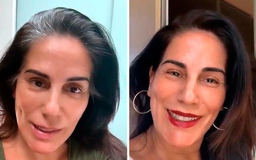 Glória Pires pinta os cabelos sozinha em casa: "Não ficou ...