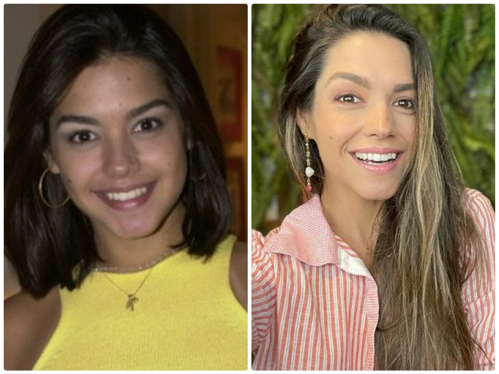 Antes e depois de O Clone: Thais Fersoza tinha 17 anos quando interpretou Telminha (Foto: Divulgação/TV Globo e Reprodução/Instagram)