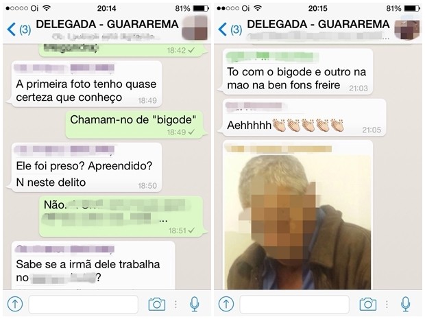 Polícia de Guararema consegue prender suspeitos com a ajuda do Whats App. (Foto: Reprodução/Whats App)