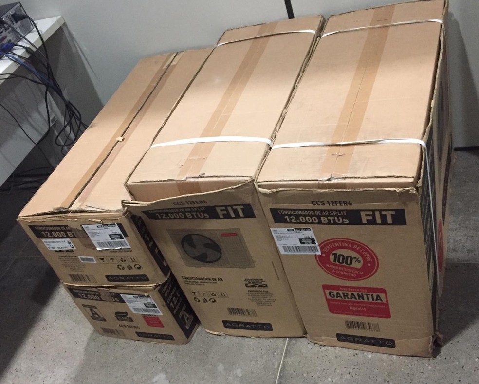 Material está apreendido na delegacia e vai ser restituído ao poder público municipal. — Foto: Arquivo pessoal