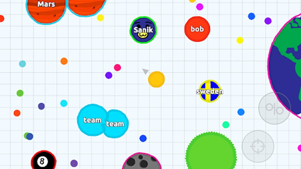 Clássico Agar.io foi o game que deu início ao gênero dos jogos "io" — Foto: Reprodução/Google Play