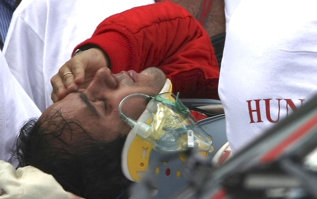 FRAME - Felipe massa acidente gp da hungria (Foto: Agência Reuters)