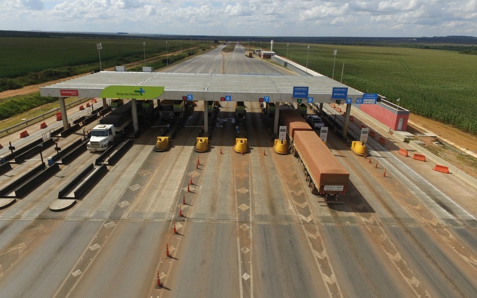 Pedágio na BR-163 — Foto: Reprodução/Rota do Oeste