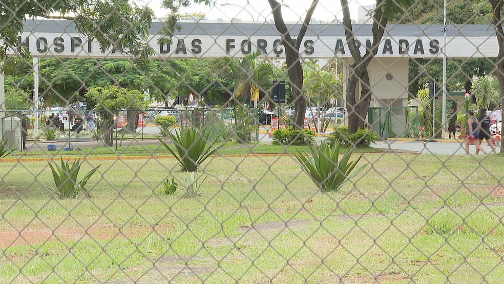 Hospital das Forças Armadas (HFA), em Brasília — Foto: TV Globo/Reprodução