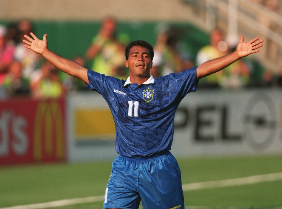 Romário na Copa do Mundo 1994 — Foto: Mike Powell/ALLSPORT