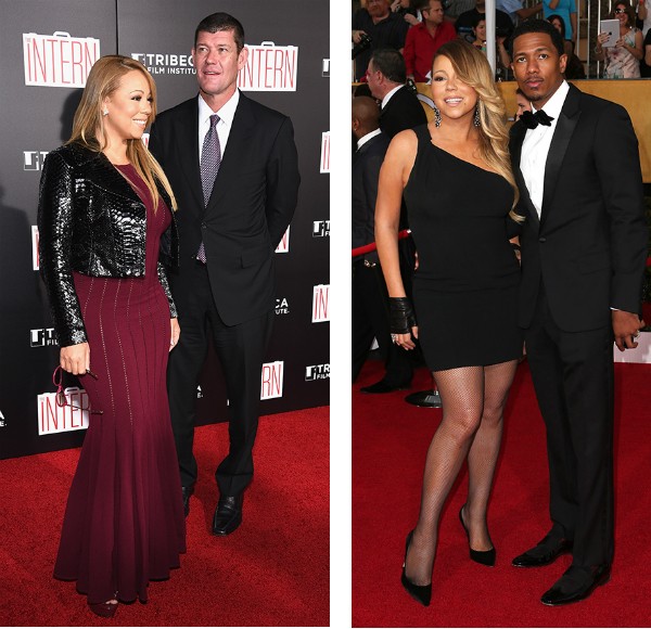 Mariah Carey, James Packer e Nick Cannon (Foto: Getty Images)