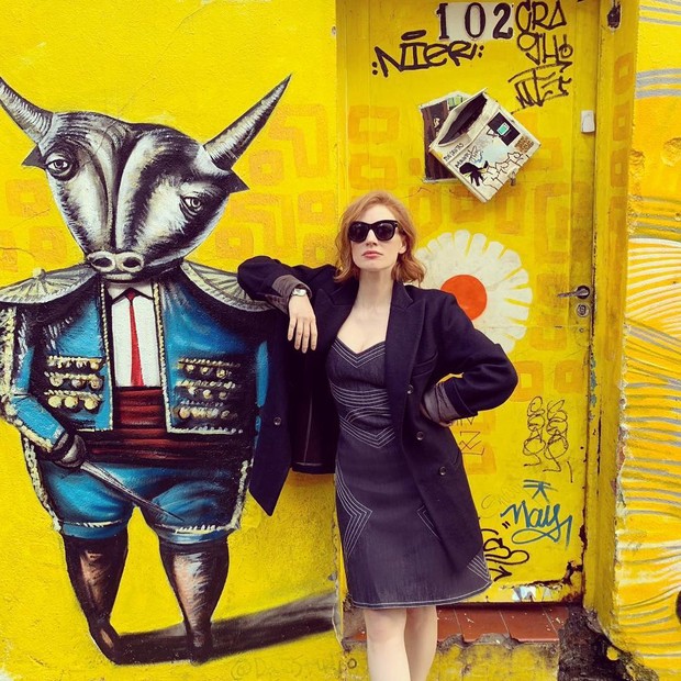 Jessica Chastain em foto no Instagram (Foto: reprodução/instagram)