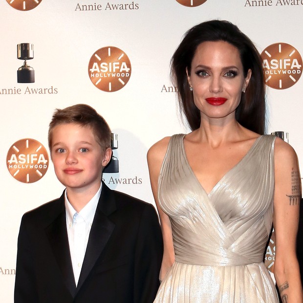 Shiloh Jolie-Pitt e a mãe, Angelina Jolie, em 2018 (Foto: David Livingston/Getty Images)