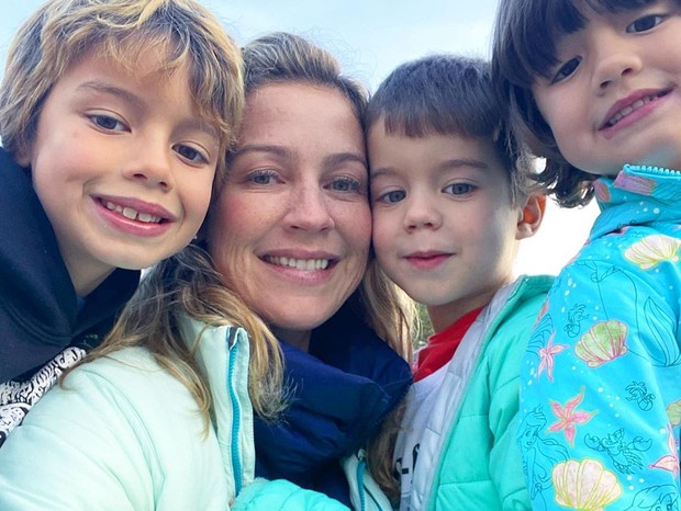 Luana Piovani e os filhos (Foto: Reprodução/Instagram)