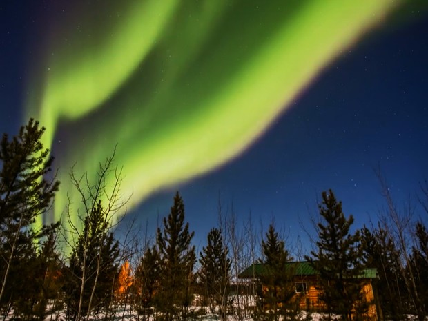 Vem que eu lhe mostro: Lugares para ver a aurora boreal no Canadá.