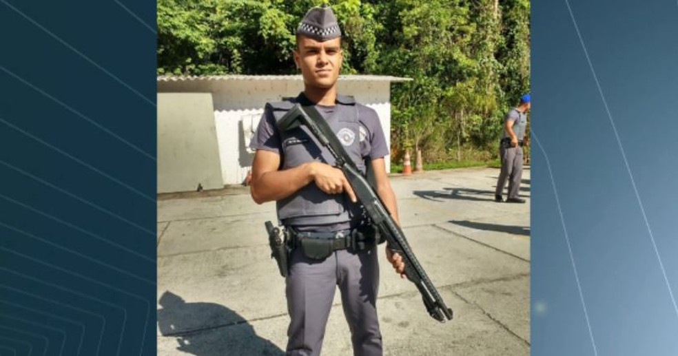 O soldado da PM Denílson Felipe Francisco foi preso em Porto Ferreira (Foto: Reprodução/EPTV)