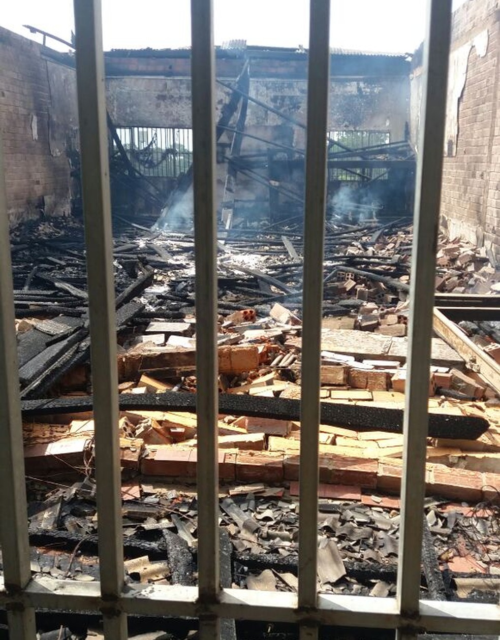 60% da unidade prisional Papudinha foi comprometida (Foto: Arquivo Pessoal)