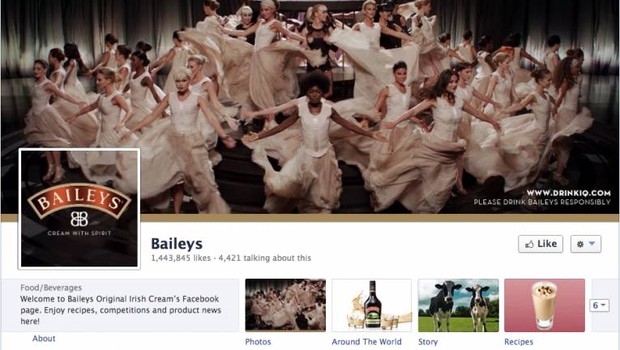 Facebook: Baileys (Foto: reprodução / internet)