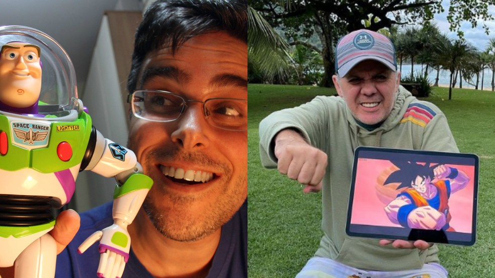 Guilherme Briggs e Wendell Bezerra são conhecidos por dar voz a personagens icônicos — Foto: Acervo pessoal, Reprodução/Redes sociais