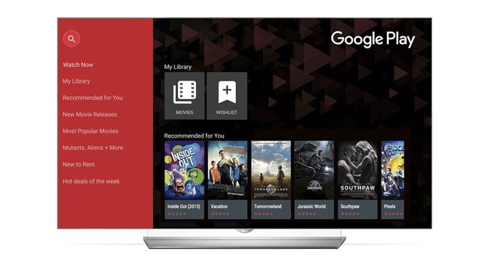 Google Play Filmes passa a fazer parte da plataforma webOS da LG (Foto: Divulgação/LG)