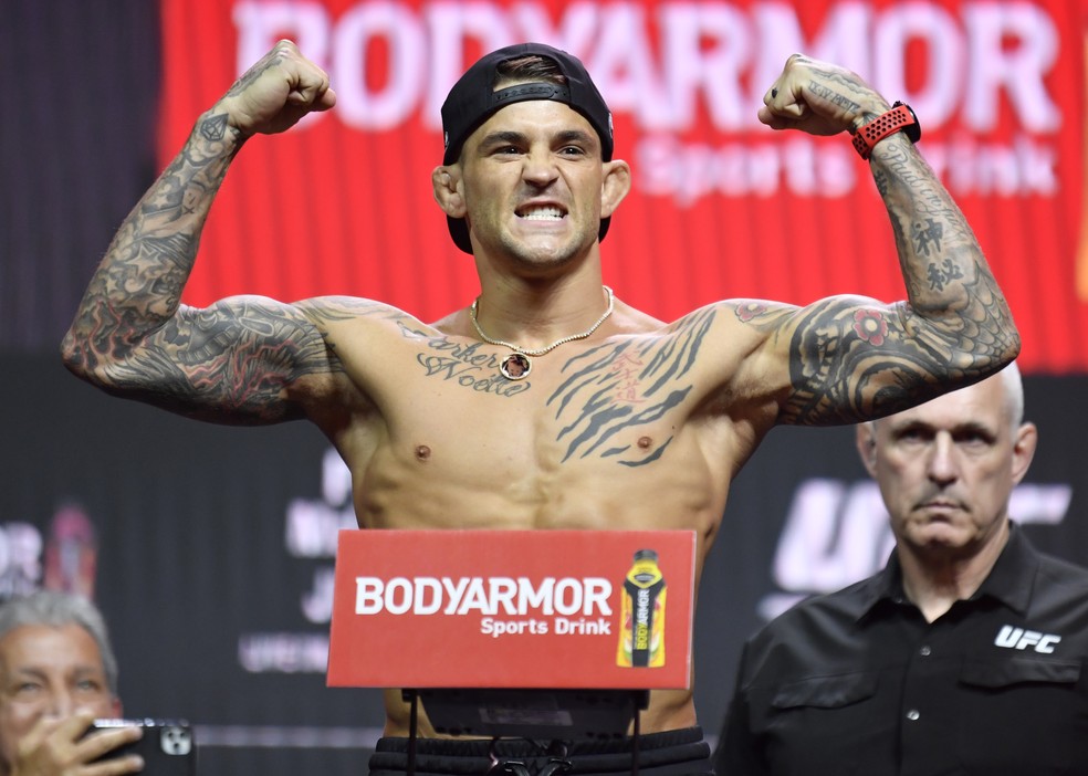 Dustin Poirier não esconde a confiança para o UFC 264 — Foto: Getty Images
