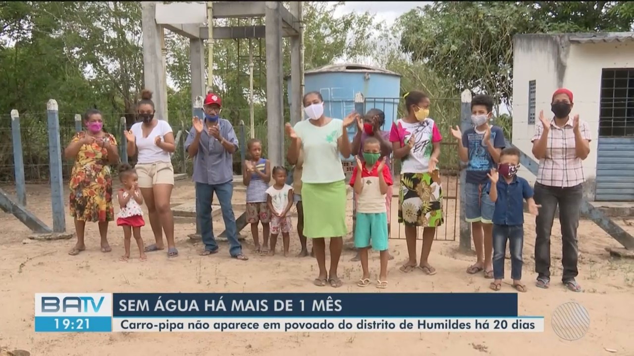Moradores do distrito de Humildes, em Feira de Santana, estão há vinte dias sem água