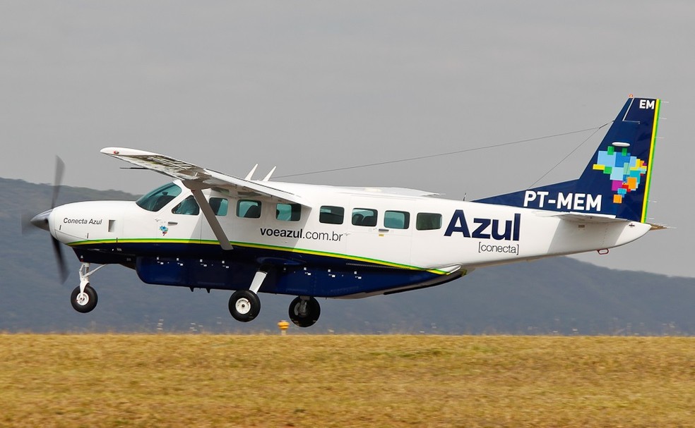 Voos serão feitos em aeronaves da frota Cessna Grand Caravan. — Foto: Azul/Divulgação