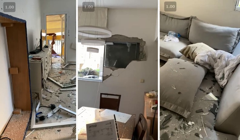 Apartamento do casal ficou completamente destruído (Foto: Arquivo pessoal)
