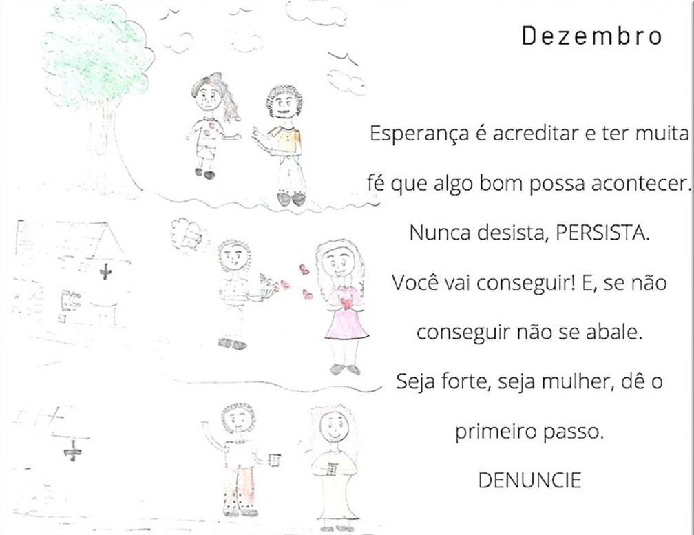 Frase do mês de dezembro do "Calendário da Vida" — Foto: SAP