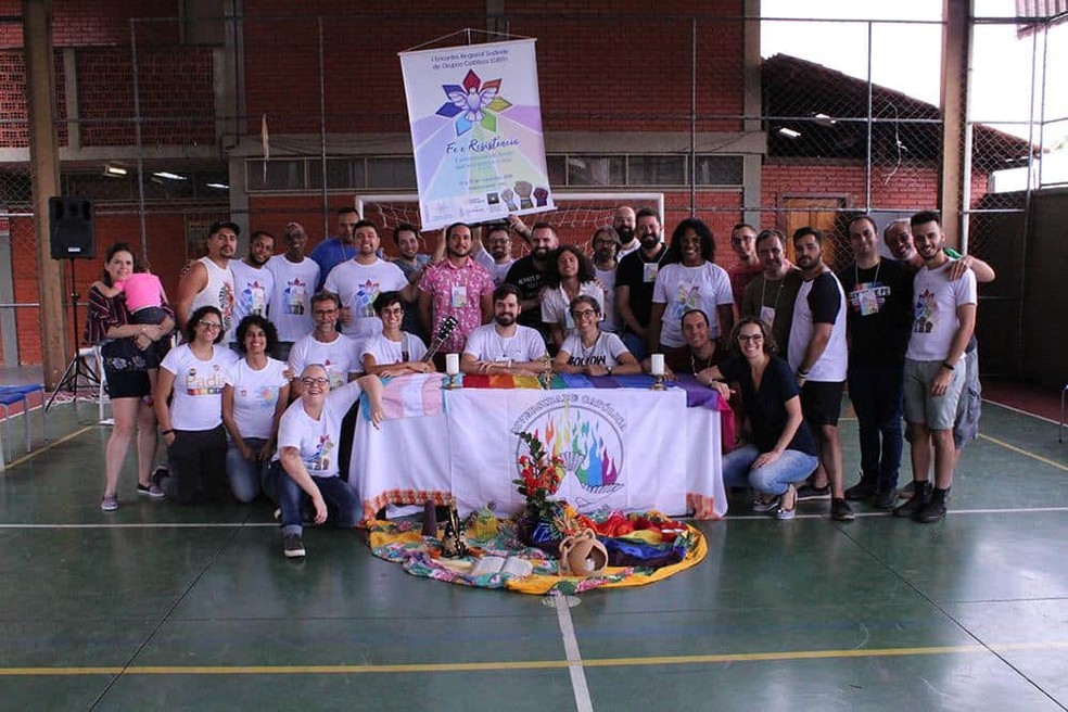 Primeiro Encontro Sudeste da Rede Nacional de Grupos Católicos LGBT, em BH — Foto: Divulgação