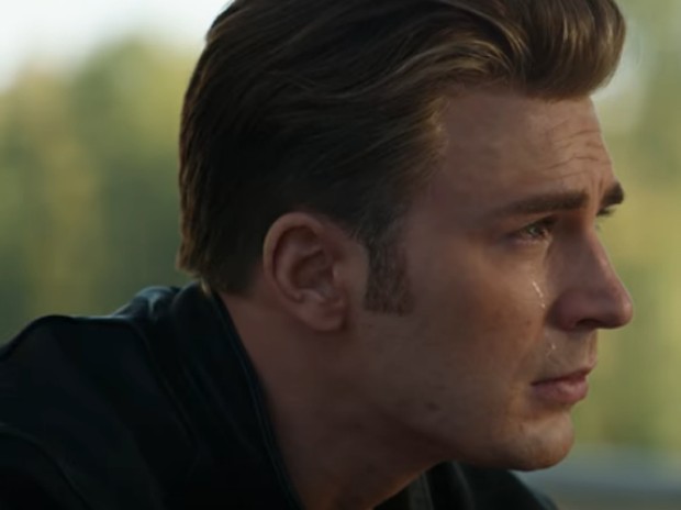 Chris Evans, o Capitão América, chora no trailer de Vingadores: Ultimato (Foto: Reproudção YouTube)
