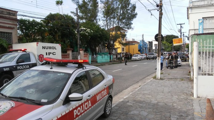 Homicídio aconteceu no bairro de Tambiá, em João Pessoa — Foto: Antônio Vieira/TV Cabo Branco